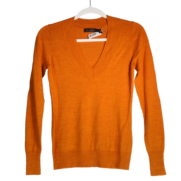 The Limited Sweater Women Small Orange Wool Blend Cozy Chic Soft Girl Relaxed - Picture 1 of 6